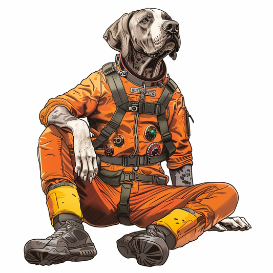 Great Dane Dog Expressive surreal Vinyl Decal Sticker for Car, Laptop, Tumbler and more # F022648