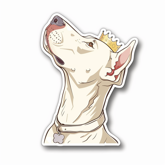 Great Dane Dog crowned majestic Expressive surreal Vinyl Decal Sticker for Car, Laptop, Tumbler and more # F017809