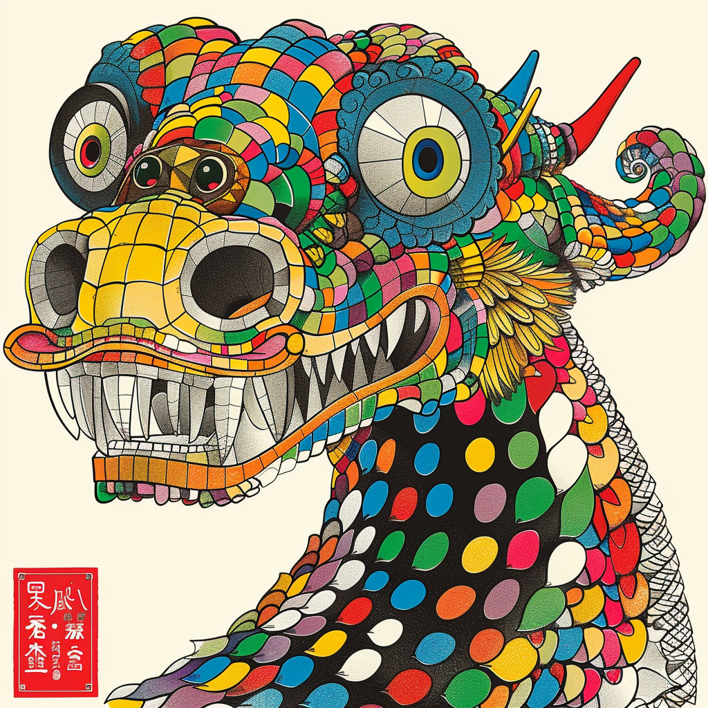 Dragon majestic Expressive surreal Vinyl Decal Sticker for Car, Laptop, Tumbler and more # F018928