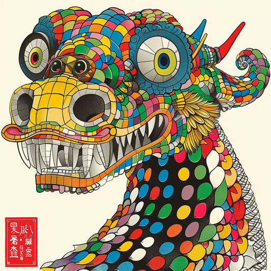 Dragon majestic Expressive surreal Vinyl Decal Sticker for Car, Laptop, Tumbler and more # F018928