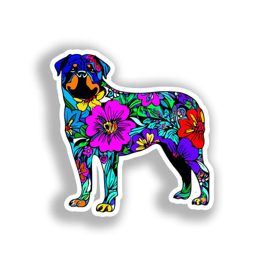Rottweiler Dog Vinyl Decal Sticker for Car, Laptop, Tumbler and more # A018173-4" x 4"