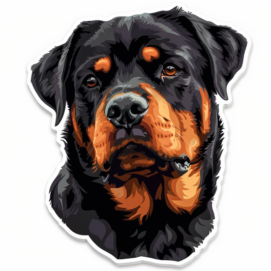 Rottweiler Dog Vinyl Decal Sticker for Car, Laptop, Tumbler and more # F07211