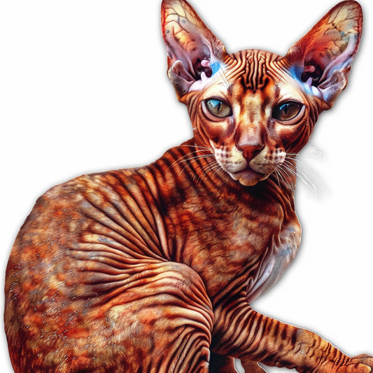 Abyssinian Cat astronaut majestic Expressive surreal Vinyl Decal Sticker for Car, Laptop, Tumbler and more # F021182-4" x 4"