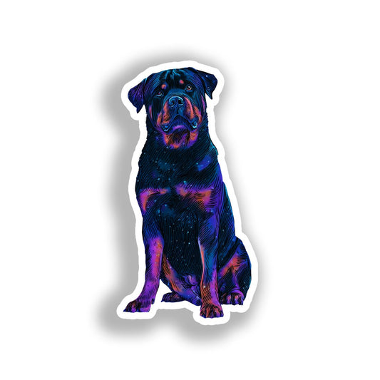 Rottweiler Dog Vinyl Decal Sticker for Car, Laptop, Tumbler and more # A018041-4" x 4"