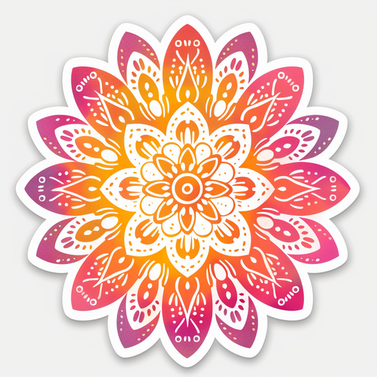 Mandala Vinyl Decal Sticker for Car, Laptop, Tumbler and more # F08209