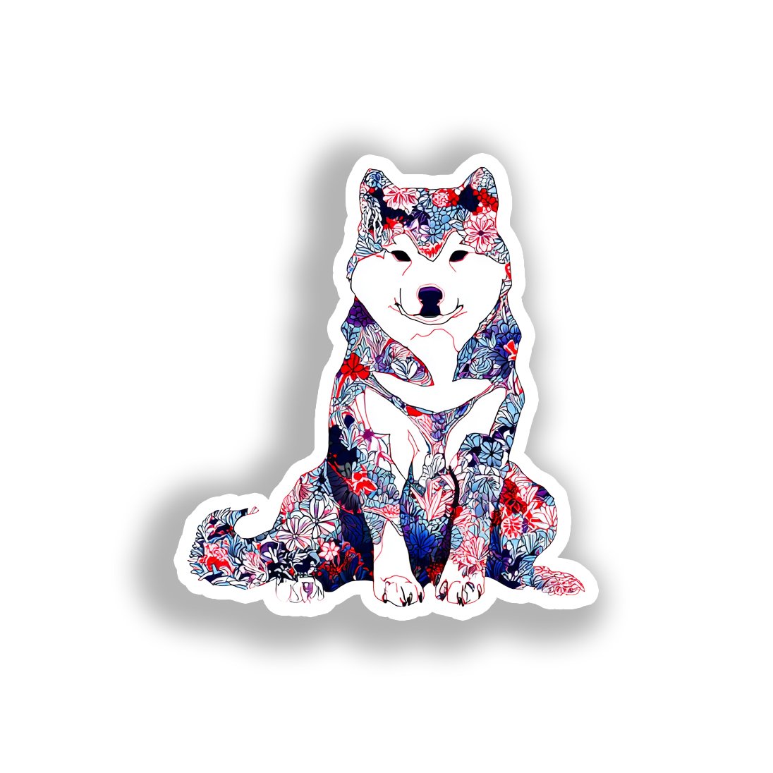 Akita Dog Vinyl Decal Sticker for Car, Laptop, Tumbler and more # A018862-4" x 4"