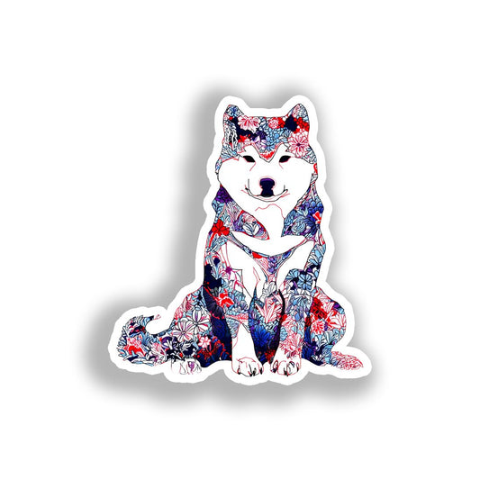 Akita Dog Vinyl Decal Sticker for Car, Laptop, Tumbler and more # A018862-4" x 4"
