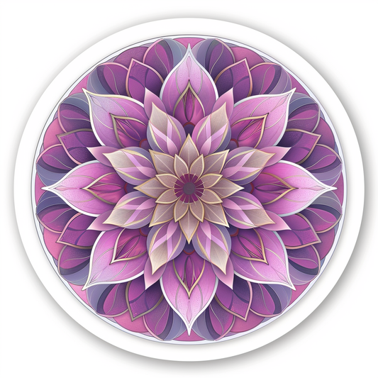 Mandala Vinyl Decal Sticker for Car, Laptop, Tumbler and more # F08085