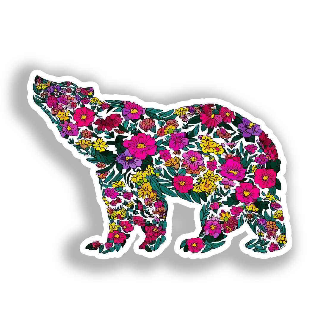 Bear Vinyl Decal Sticker for Car, Laptop, Tumbler and more # A018585-4" x 4"