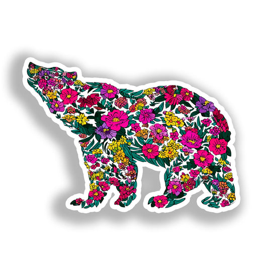 Bear Vinyl Decal Sticker for Car, Laptop, Tumbler and more # A018585-4" x 4"