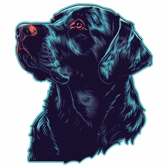 Labrador Retriever Dog Vinyl Decal Sticker for Car, Laptop, Tumbler and more # F07365