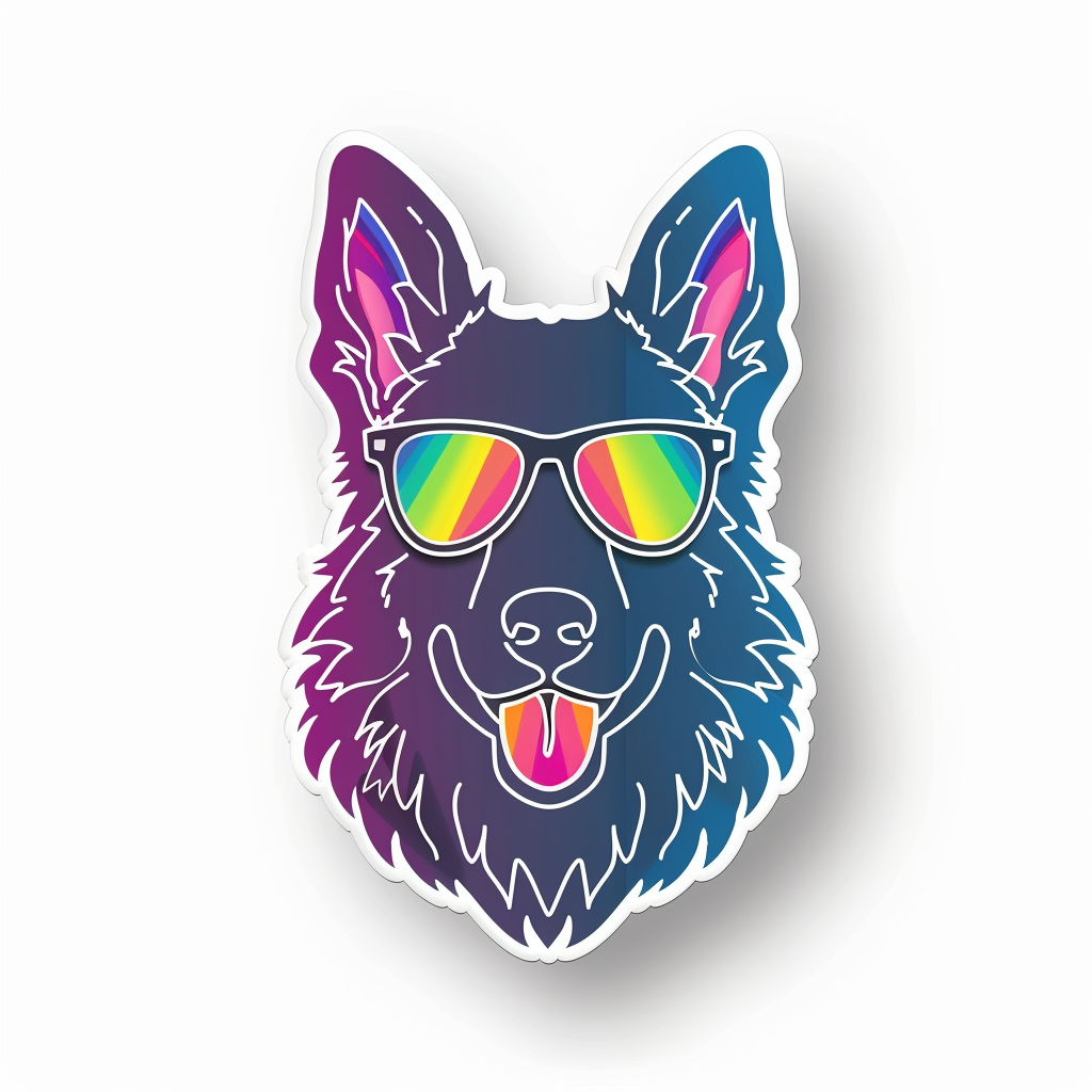 German Shepherd Dog Vinyl Decal Sticker for Car, Laptop, Tumbler and more # F011635