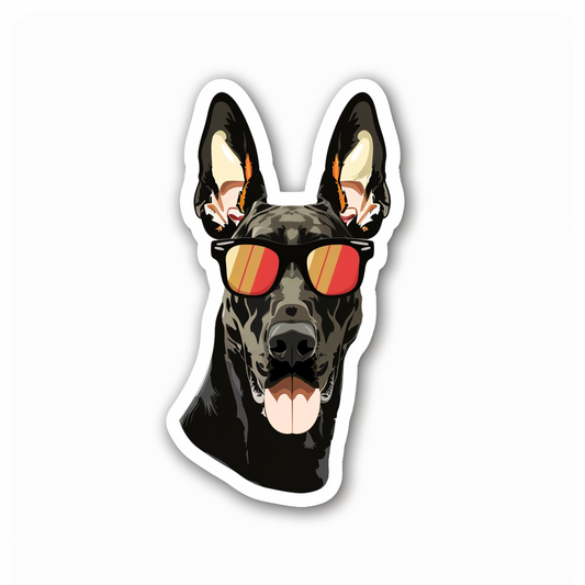 Great Dane Dog Expressive surreal Vinyl Decal Sticker for Car, Laptop, Tumbler and more # F022687