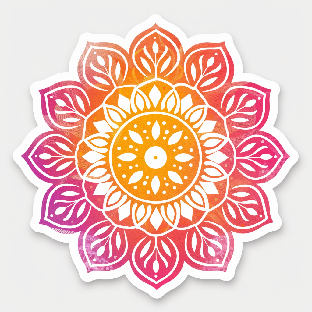 Mandala Vinyl Decal Sticker for Car, Laptop, Tumbler and more # F08227