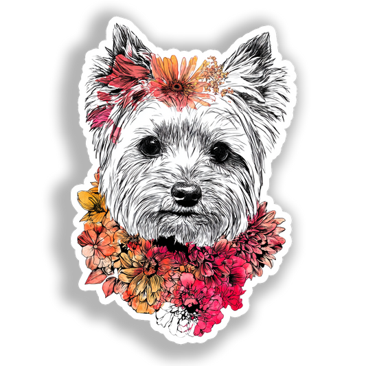 Yorkshire Terrier Dog Vinyl Decal Sticker for Car, Laptop, Tumbler and more # A017143-4" x 4"