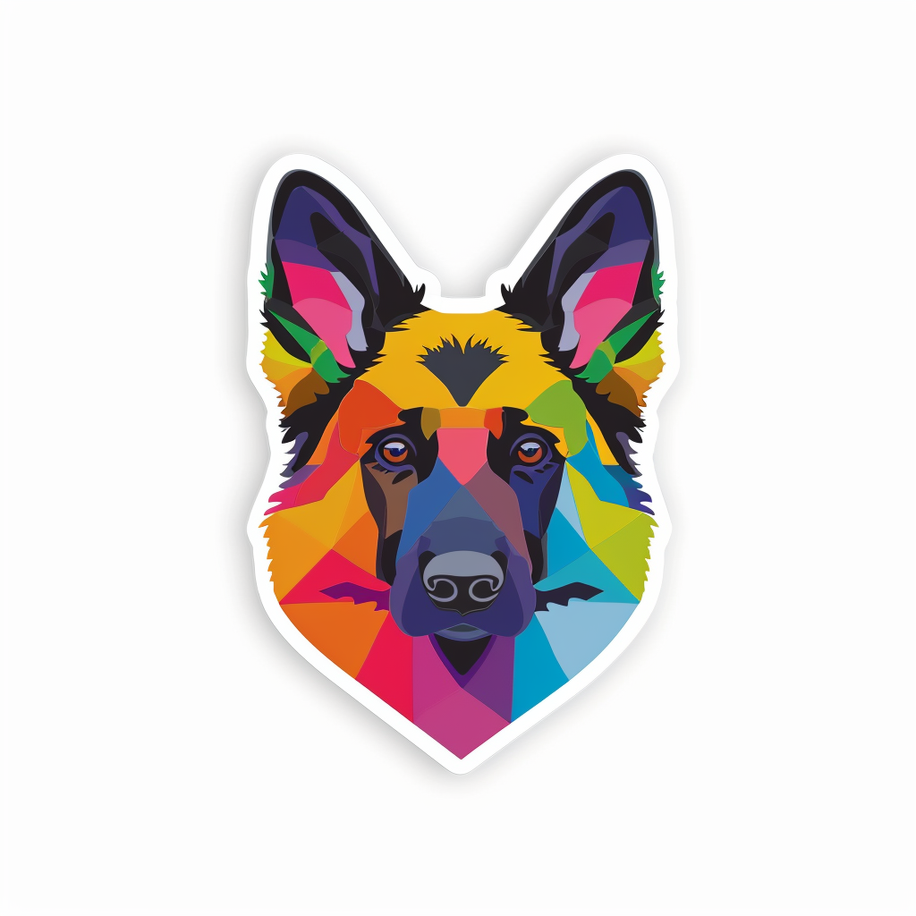 German Shepherd Dog Vinyl Decal Sticker for Car, Laptop, Tumbler and more # F011429