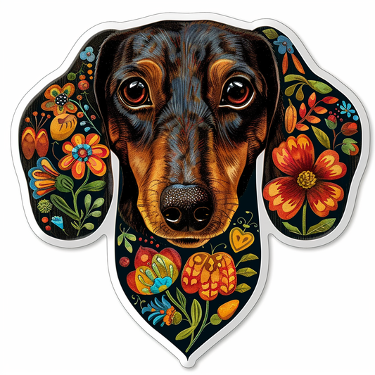 Dachshund Dog Vinyl Decal Sticker for Car, Laptop, Tumbler and more # F012800
