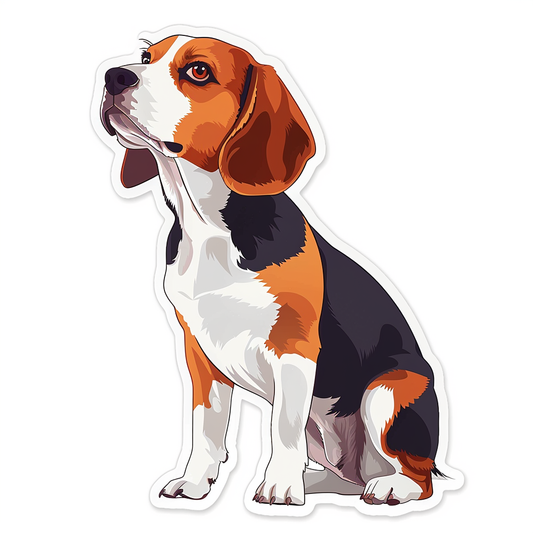 Beagle dog Vinyl Decal Sticker for Car, Laptop, Tumbler and more # F012042