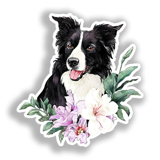 Border Callie Dog Vinyl Decal Sticker for Car, Laptop, Tumbler and more # A019006-4" x 4"