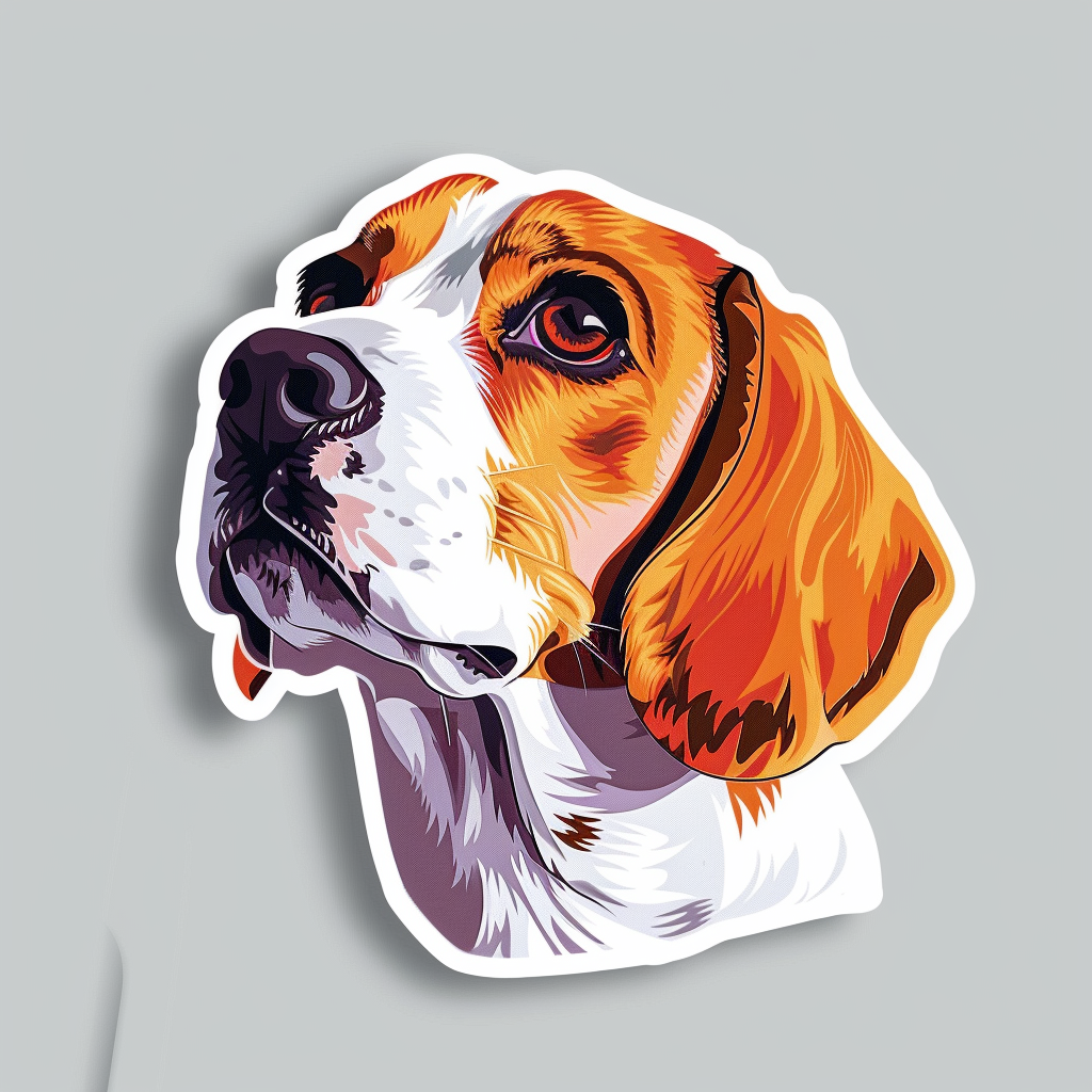 Beagle dog Vinyl Decal Sticker for Car, Laptop, Tumbler and more # F011998