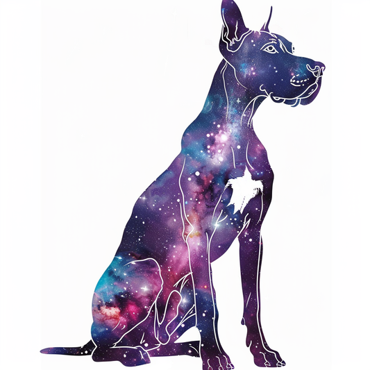 Great Dane Dog Expressive surreal Vinyl Decal Sticker for Car, Laptop, Tumbler and more # F022773