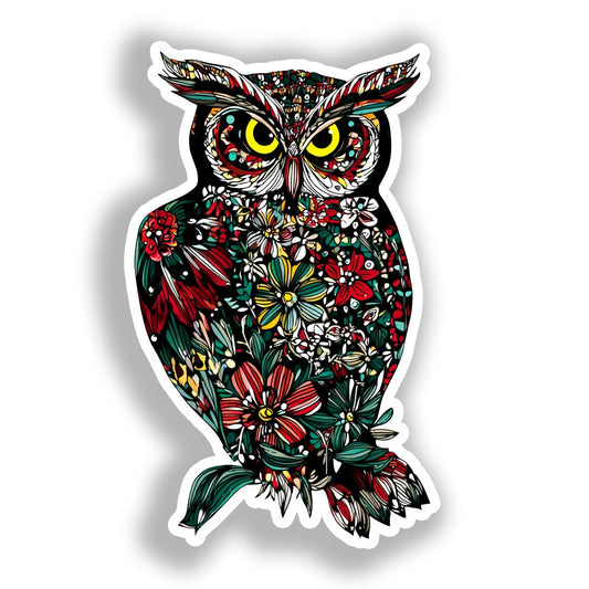 Owl Vinyl Decal Sticker for Car, Laptop, Tumbler and more # A018469-4" x 4"