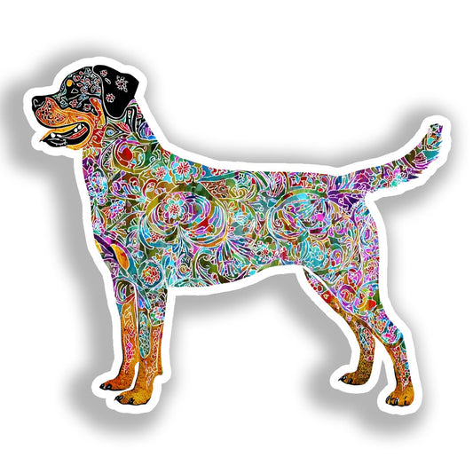 Rottweiler Dog Vinyl Decal Sticker for Car, Laptop, Tumbler and more # A018142-4" x 4"