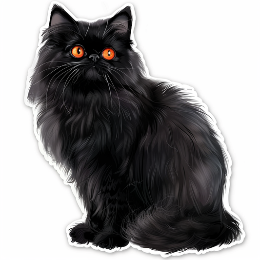 Persian cat Vinyl Decal Sticker for Car, Laptop, Tumbler and more # F07659