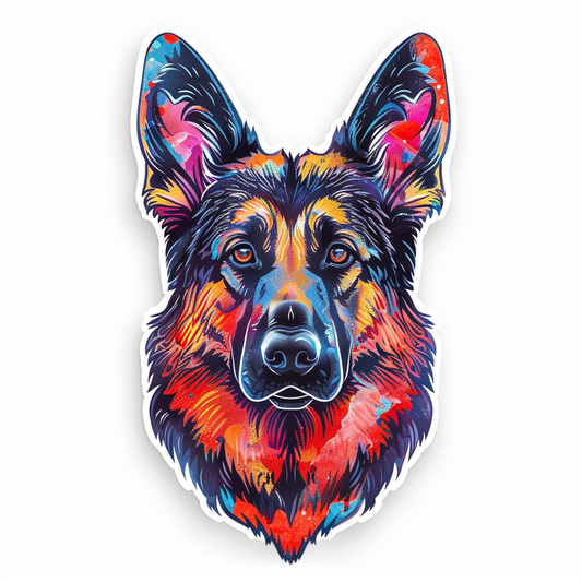 German Shepherd Dog Vinyl Decal Sticker for Car, Laptop, Tumbler and more # F011370