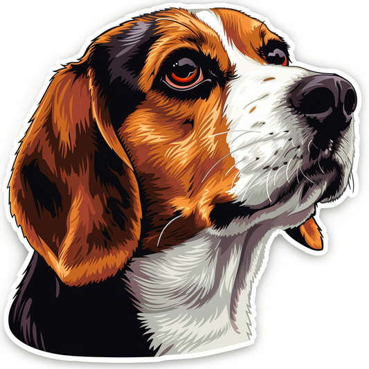 Beagle dog Vinyl Decal Sticker for Car, Laptop, Tumbler and more # F011781