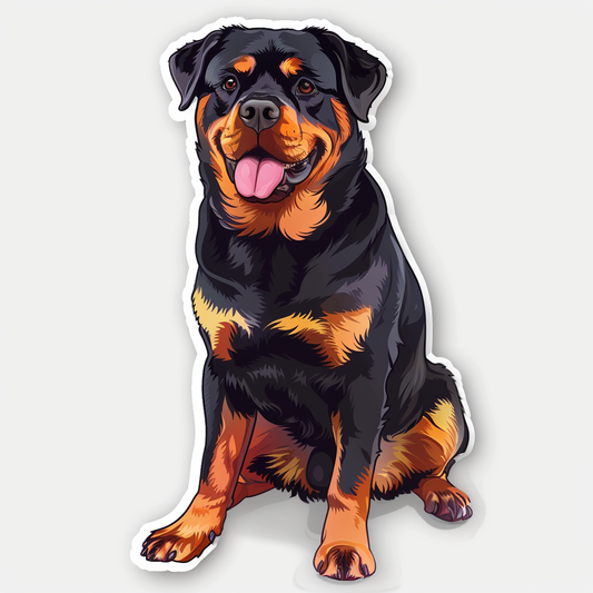 Rottweiler Dog Vinyl Decal Sticker for Car, Laptop, Tumbler and more # F07226