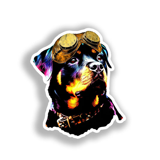 Rottweiler Dog Vinyl Decal Sticker for Car, Laptop, Tumbler and more # A018027-4" x 4"