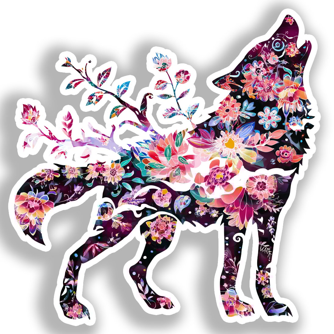 Wolf   Vinyl Decal Sticker for Car, Laptop, Tumbler and more # A018365-4" x 4"