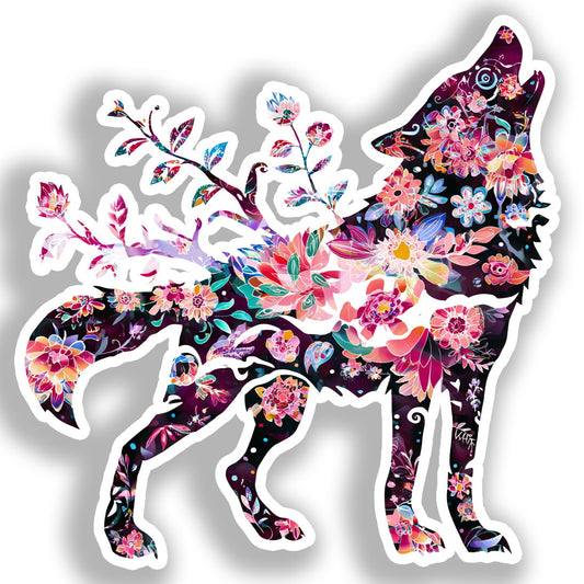 Wolf   Vinyl Decal Sticker for Car, Laptop, Tumbler and more # A018365-4" x 4"