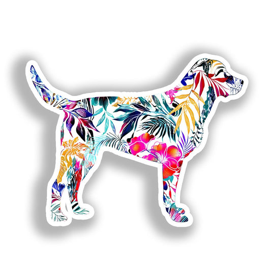 Labrador Retriever Dog Vinyl Decal Sticker for Car, Laptop, Tumbler and more # A019494-4" x 4"