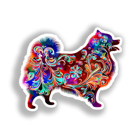 Pomeranian Dog Vinyl Decal Sticker for Car, Laptop, Tumbler and more # A017289-4" x 4"
