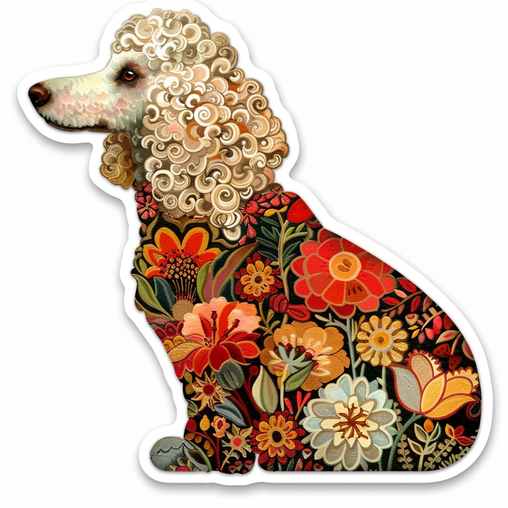 Poodle Dog heartcore Vinyl Decal Sticker for Car, Laptop, Tumbler and more # F012347