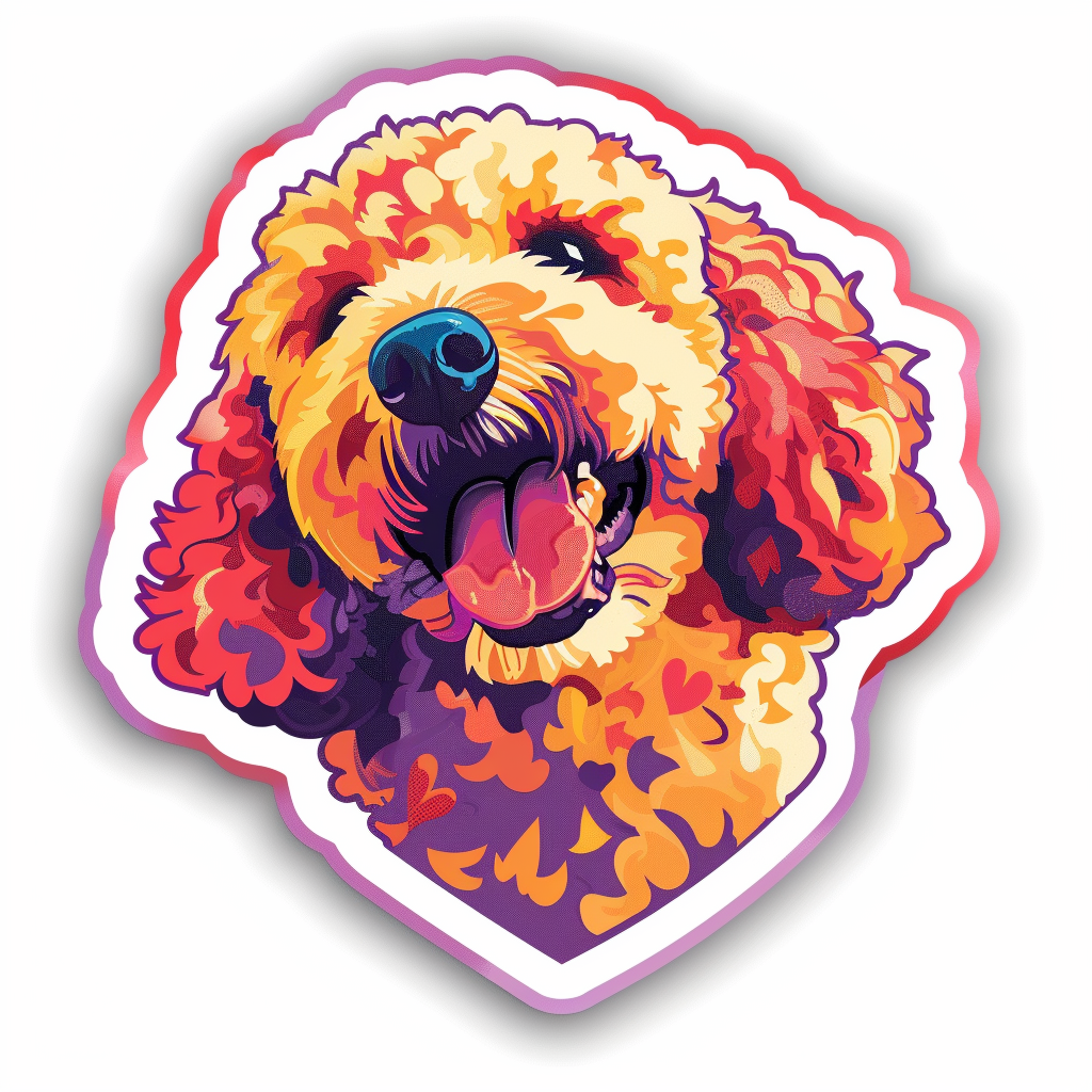 Poodle Dog heartcore Vinyl Decal Sticker for Car, Laptop, Tumbler and more # F012354
