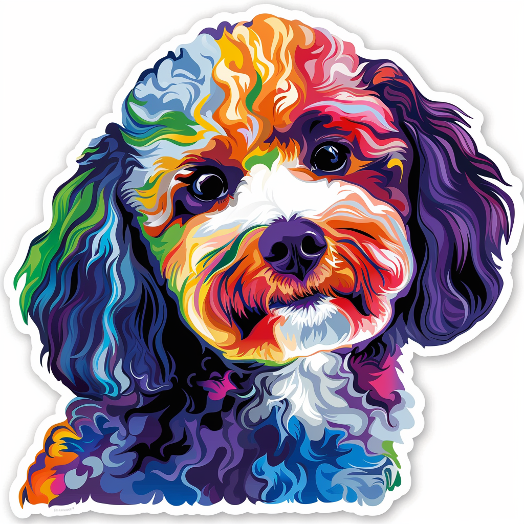 Poodle Dog Vinyl Decal Sticker for Car, Laptop, Tumbler and more # F012465