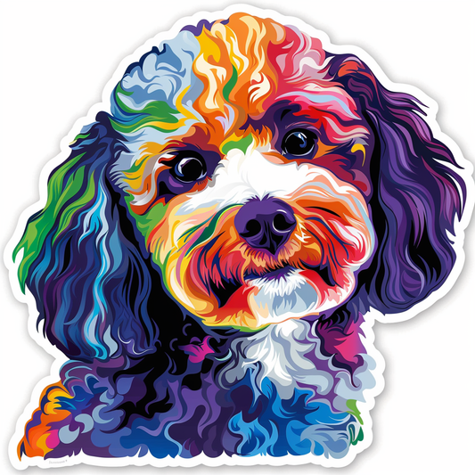 Poodle Dog Vinyl Decal Sticker for Car, Laptop, Tumbler and more # F012465