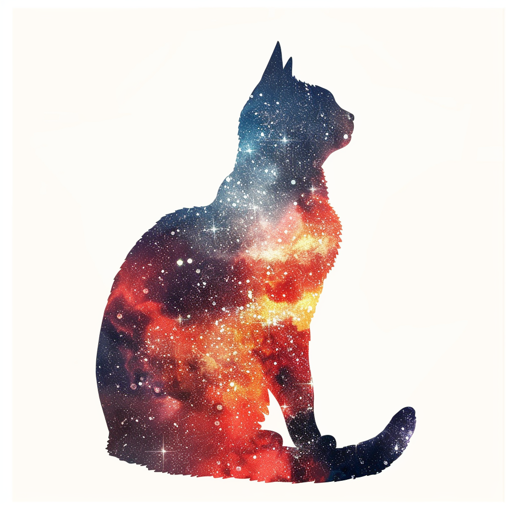 American Shorthair Cat majestic Expressive surreal Vinyl Decal Sticker for Car, Laptop, Tumbler and more # F018900