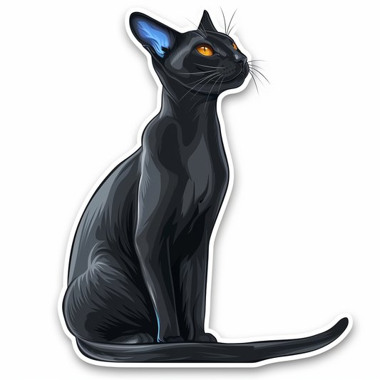 Russian Blue cat Vinyl Decal Sticker for Car, Laptop, Tumbler and more # F07884