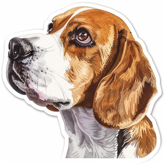 Beagle dog Vinyl Decal Sticker for Car, Laptop, Tumbler and more # F012070
