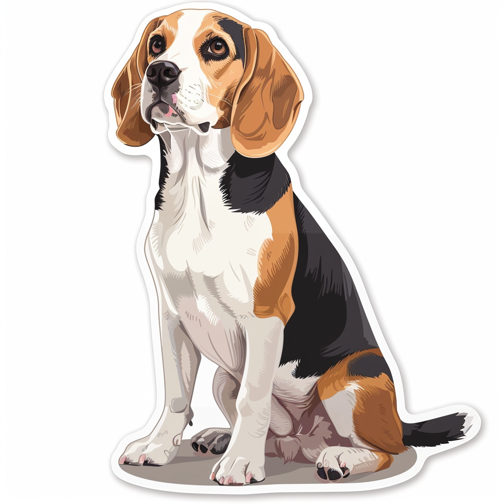 Beagle dog Vinyl Decal Sticker for Car, Laptop, Tumbler and more # F011764