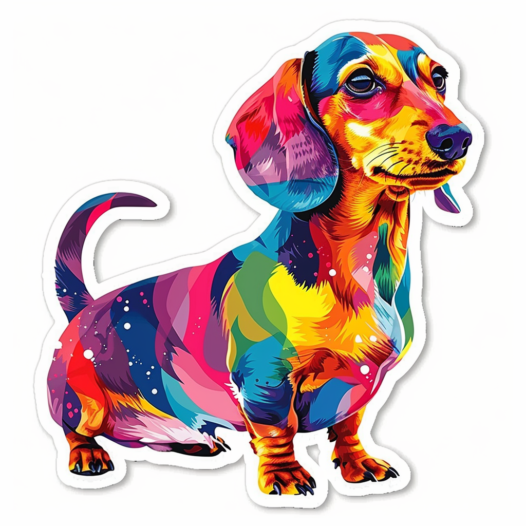 Dachshund Dog Vinyl Decal Sticker for Car, Laptop, Tumbler and more # F013053