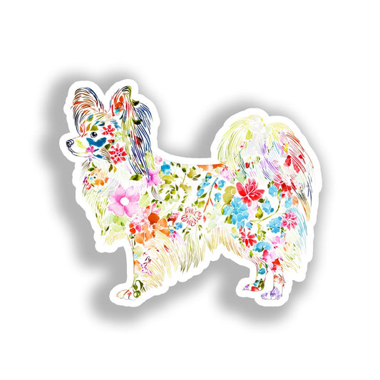 Papillon Dog Vinyl Decal Sticker for Car, Laptop, Tumbler and more # A019302-4" x 4"