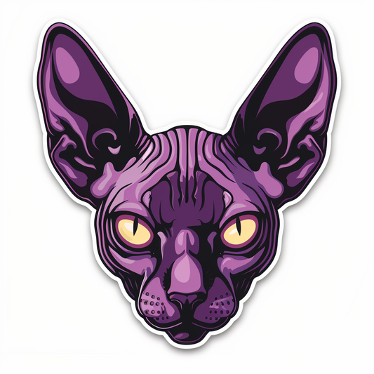 Sphynx Cat Vinyl Decal Sticker for Car, Laptop, Tumbler and more # F09986