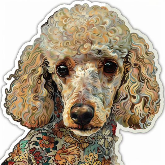 Poodle Dog heartcore Vinyl Decal Sticker for Car, Laptop, Tumbler and more # F012315