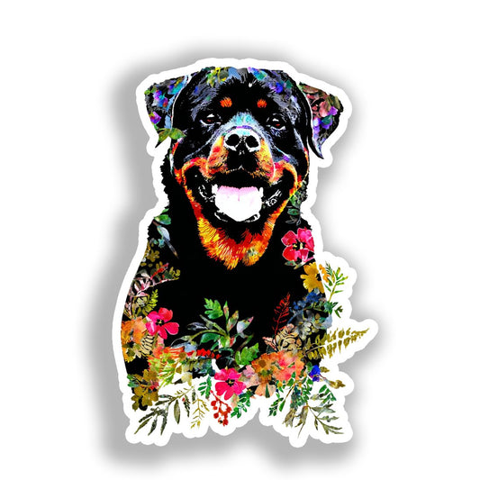Rottweiler Dog Vinyl Decal Sticker for Car, Laptop, Tumbler and more # A018204-4" x 4"