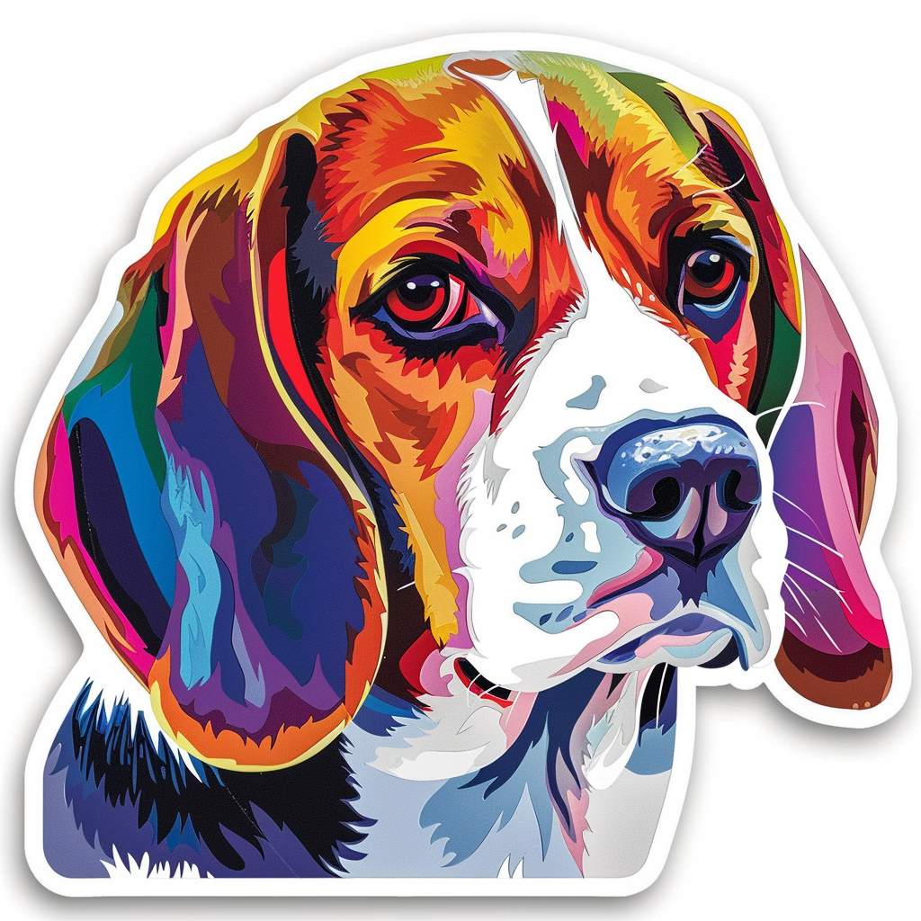 Beagle dog Vinyl Decal Sticker for Car, Laptop, Tumbler and more # F011994
